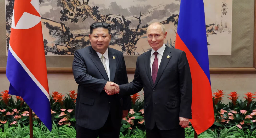 Кім Чен Ин і Путін Кім Чен Ин і Володимир Путін