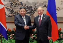 Кім Чен Ин і Володимир Путін
