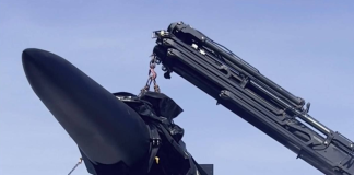 Українська балістична ракета FP-9 на виставці у Данії