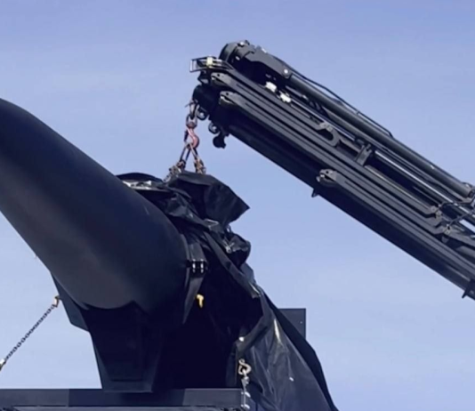 Українська балістична ракета FP-9 на виставці у Данії