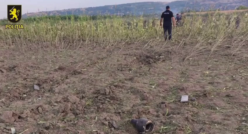 A maize field A maize field near the village of Talmaza in Moldova, where a drone missile is believed to have crashed