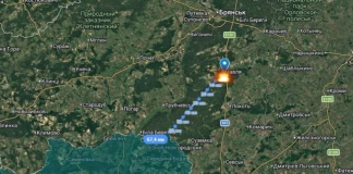 Сили оборони уразили базу ударних дронів РФ біля Навлі Супутниковий вигляд майданчика для запуску ударних безпілотників поблизу Навлі