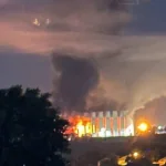 У Бєлгороді після атаки дронів спалахнула пожежа в університеті Шухова