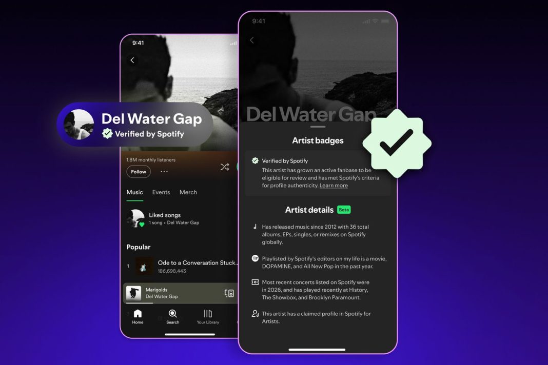 Spotify на екрані смартфона