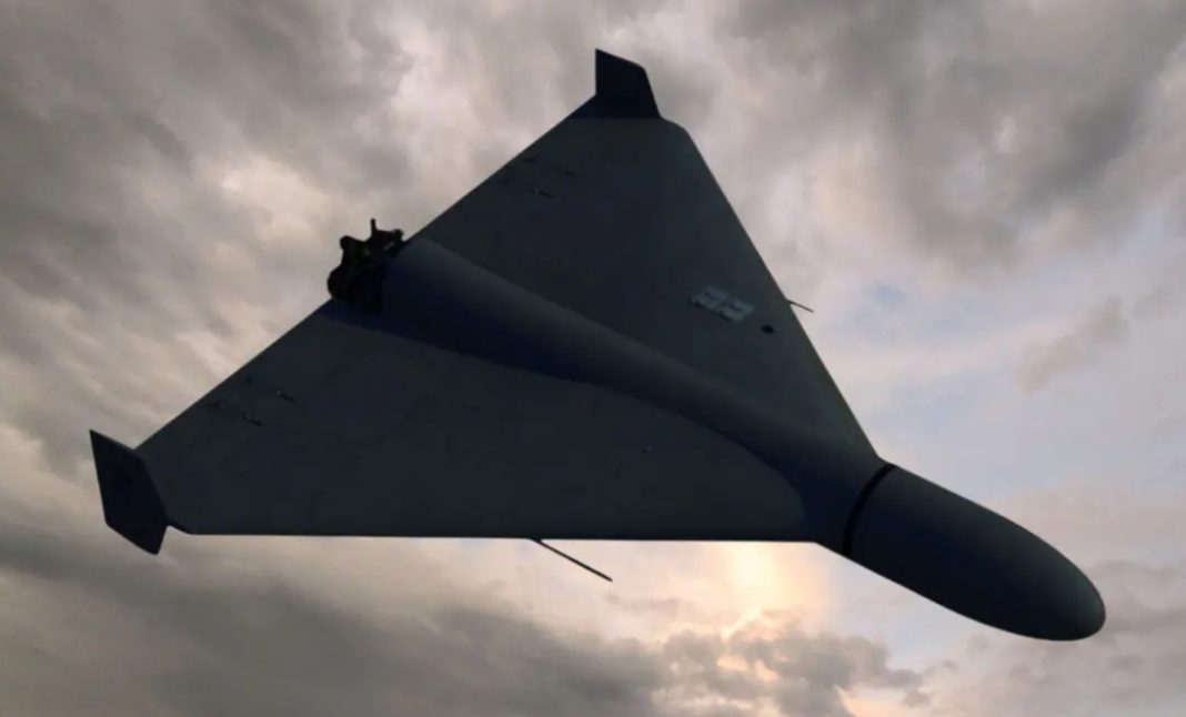 A Russian drone in the sky