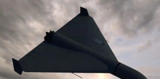 A Russian drone in the sky