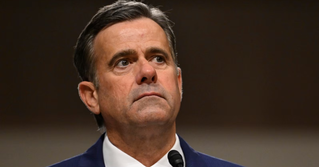 CIA Director John Ratcliffe during a speech to the US Senate