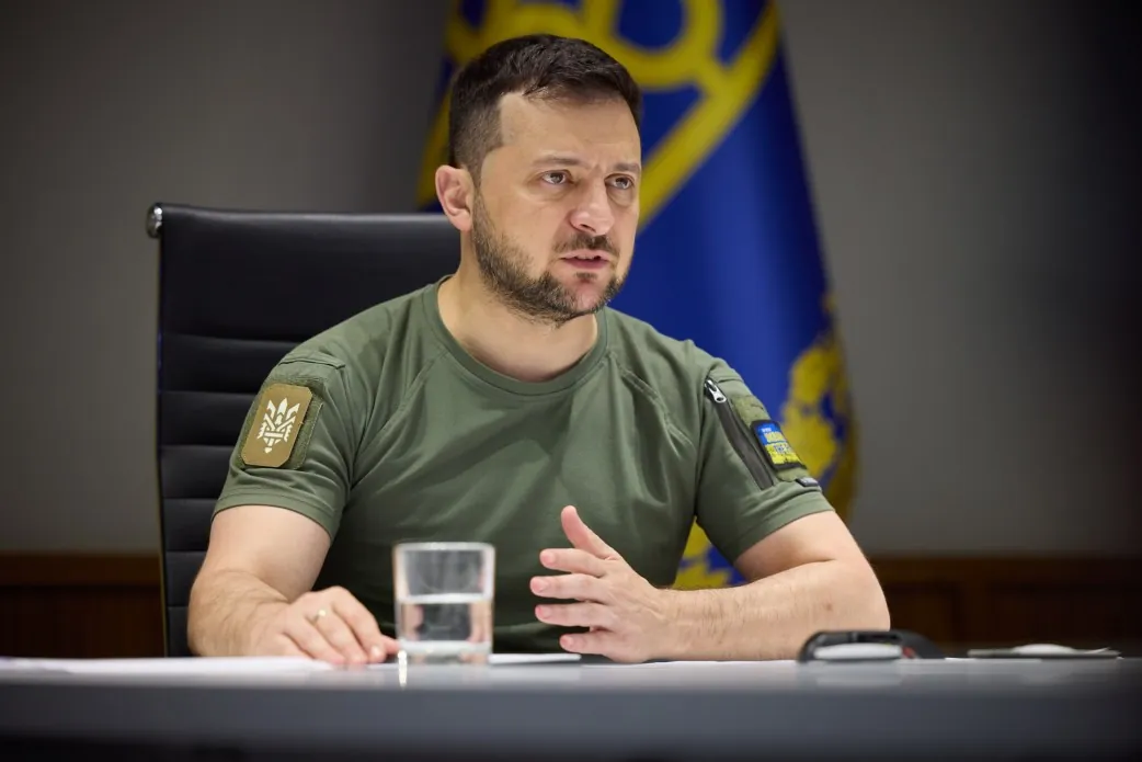 Володимир Зеленський під час інтерв’ю CNN у Києві Володимир Зеленський під час інтерв’ю CNN у Києві