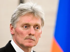 Dmitry Peskov during an official press briefing