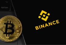 Логотип криптовалютної біржі Binance на екрані смартфона
