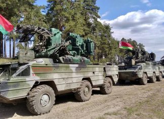 Білоруські військові під час заходів бойової підготовки