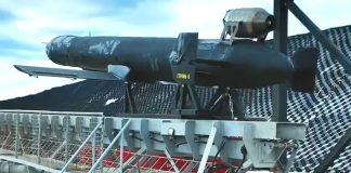 Launch of a jet-powered drone