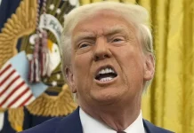 Donald Trump during a public speech