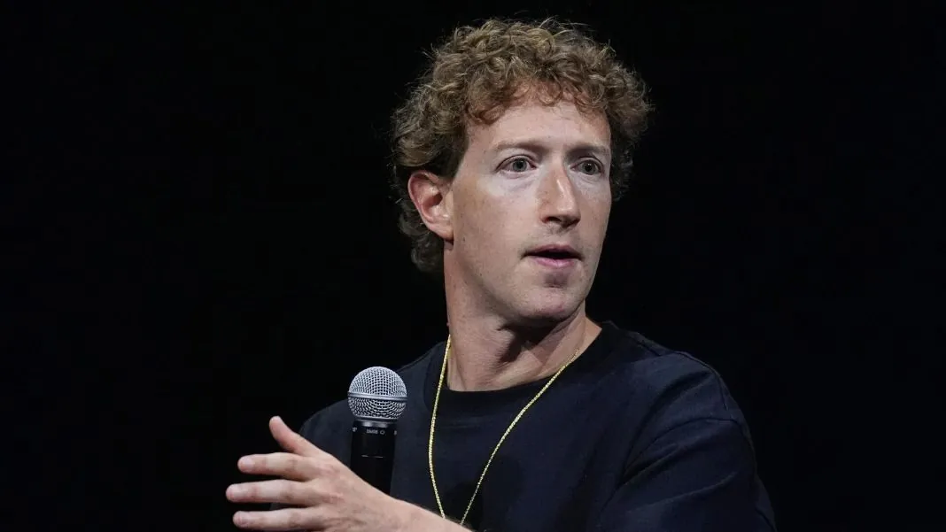 Марк Цукерберг під час виступу Марк Цукерберг під час виступу про майбутнє персонального надінтелекту Meta