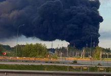 Power grids in the Moscow Region following a drone attack