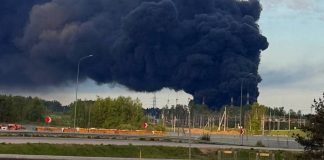 Power grids in the Moscow Region following a drone attack