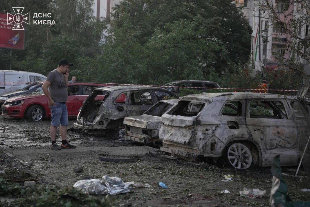 photo_2026-08-01_08-07-40 Burnt-out cars following the Russian missile attack on Kyiv