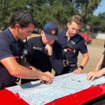 Ukrainian firefighters have begun work on a forest fire in Gironde