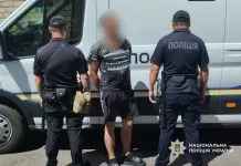 Затримання підозрюваного в Одесі