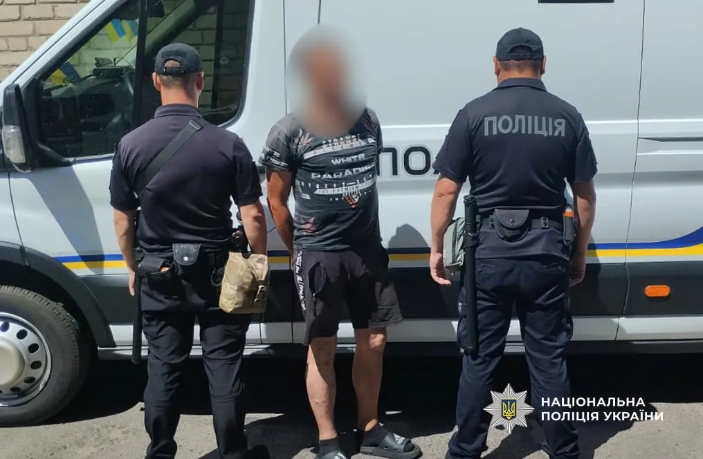 Затримання підозрюваного в Одесі