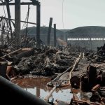 In the Bucha district, rescue workers are clearing the rubble following shelling by the Russian Federation