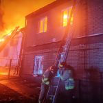 A Russian UAV struck a warehouse in the Chernihiv region: a major fire broke out
