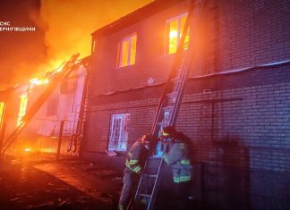 Російський БпЛА вдарив по складу на Чернігівщині: спалахнула масштабна пожежа Пожежа складської будівлі після удару БпЛА на Чернігівщині