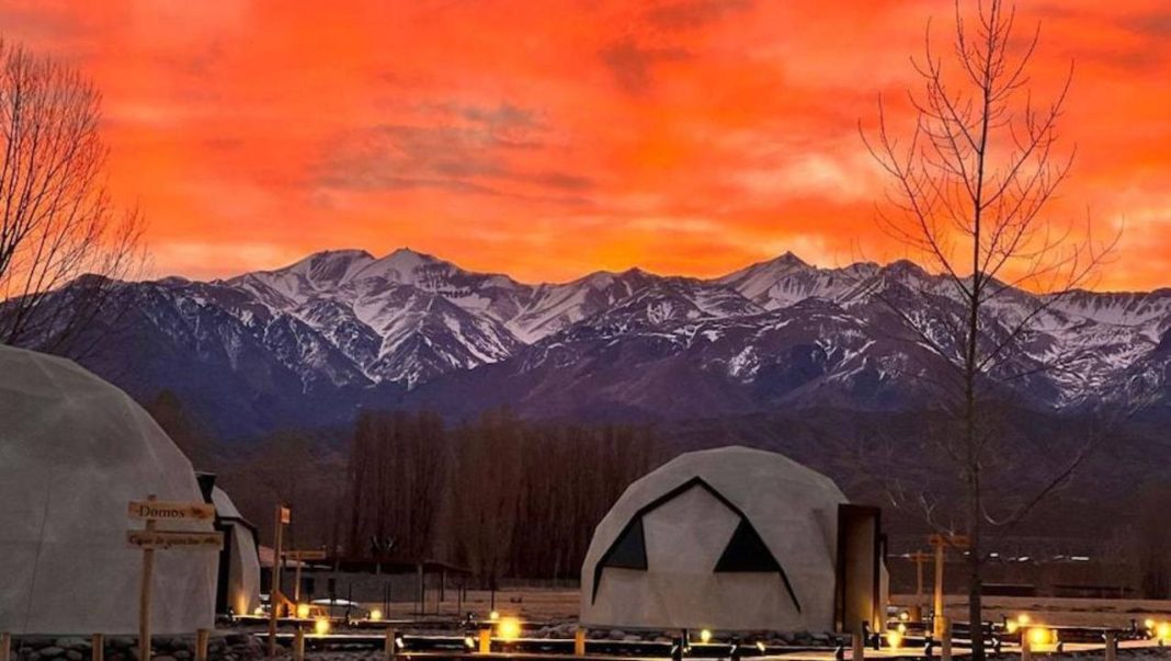 The Uco Valley in Argentina The mountainous landscape of the Uco Valley in the Argentine province of Mendoza