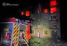 An infant has died in Marganets following a strike by a Russian drone Rescue workers are at the scene of a residential building in Marganets that was damaged by a Russian drone
