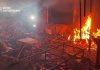 Fire and destruction following a drone attack on Zaporizhzhia