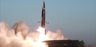 North Korean ballistic missile launcher