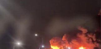 Під Петербургом горить склад площею 82 тисячі «квадратів» після атаки БпЛА Масштабна пожежа на складі «Логістера» поблизу Колпіно