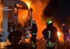 Пожежа вантажівок на Одещині після російського удару
