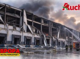 РФ вдарила по складу Auchan у Бориспільському районі Логістичний об’єкт Auchan у Борисполі після російської атаки