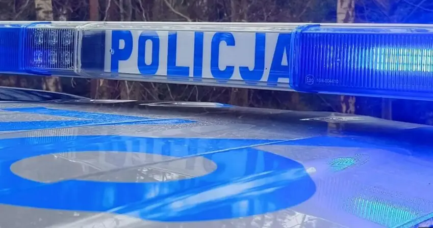 Police car A police car in Poland