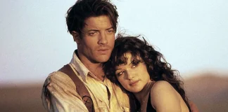 Brendan Fraser and Rachel Weisz in the film *The Mummy*«