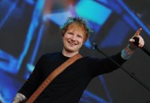 Ed Sheeran apologised for the row with Macklemore and condemned the war in Gaza Ed Sheeran performs on stage during a concert