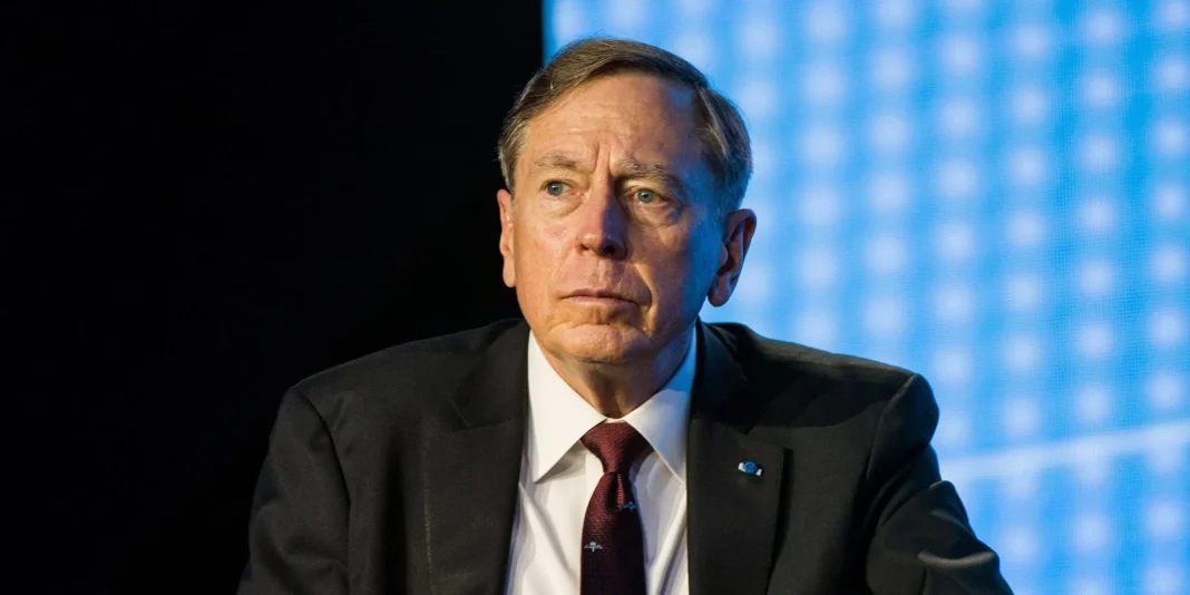 David Petraeus — former Director of the CIA and General in the US Army. David Petraeus during a public speech