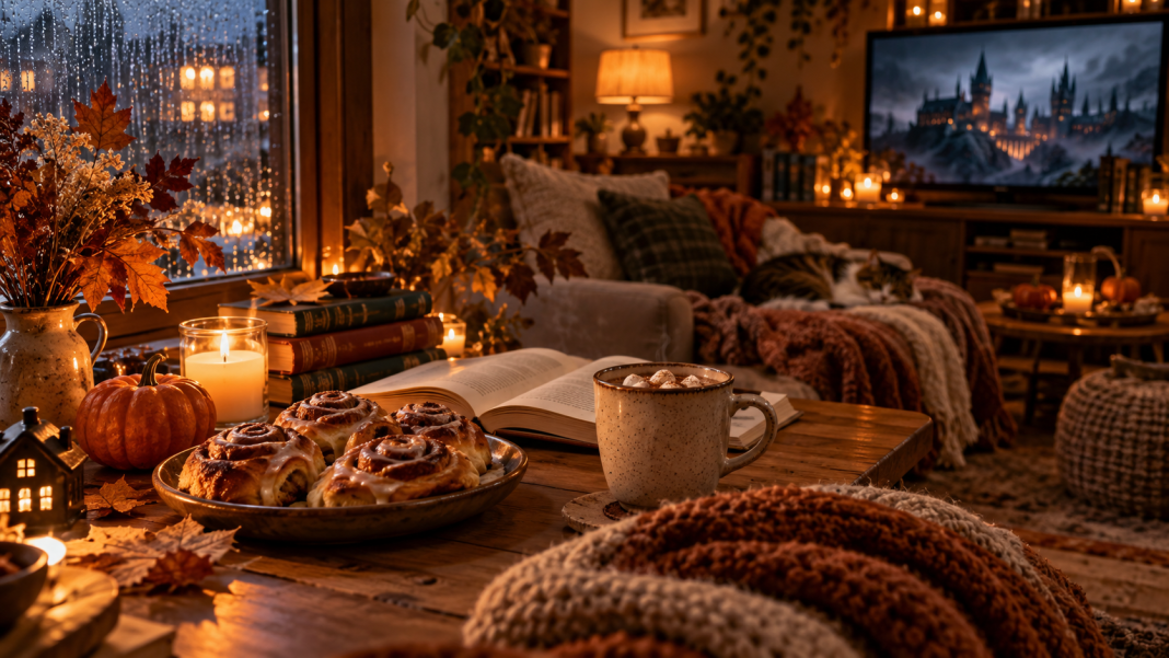 18_48_58 Cozy Aesthetic 2026 — свічки, плед, книги та осінній затишок