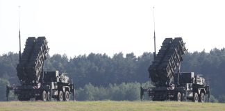 Launch unit of the Patriot air defence missile system