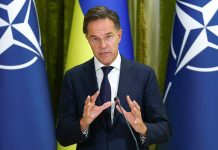 NATO Secretary-General Mark Rutte during a press conference