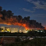 В Одесі знову пожежа біля «Епіцентру»: що відомо