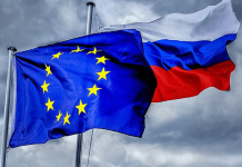 ЄС не погодив продовження персональних санкцій проти Росії Прапори Європейського Союзу та РФ