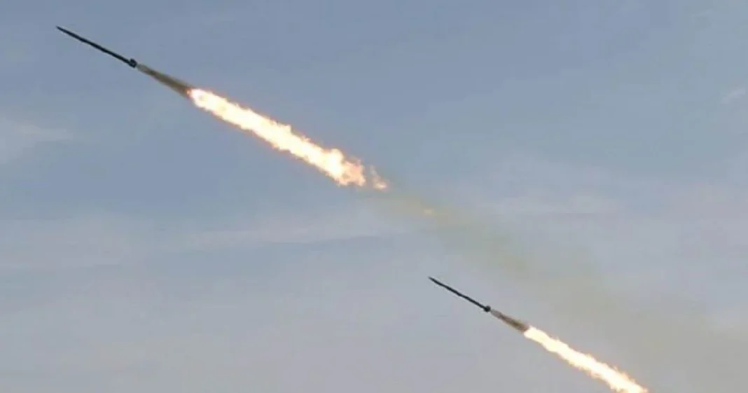 Запуск російських ракет під час військових навчань