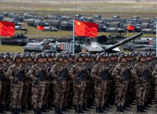 China has amended its defence mobilisation law for the first time since 2010 The Chinese military during exercises