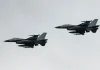 Україна зіткнулася з критичною проблемою F-16 Українські винищувачі F-16 під час польоту