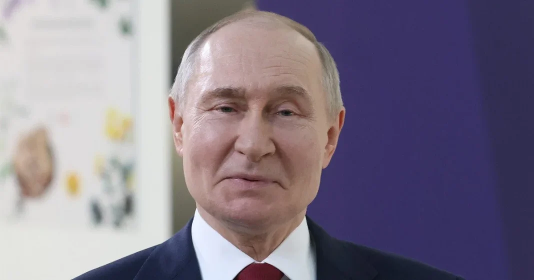 Vladimir Putin during his statement