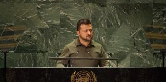 Зеленський заявив про майже 249 тисяч втрат Росії за вісім місяців Володимир Зеленський виступає на Генеральній Асамблеї ООН