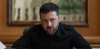 Зеленський: Україні потрібні час і ресурси проти реактивних дронів РФ Володимир Зеленський під час пресконференції у Калгарі