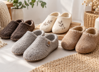 Felt slippers